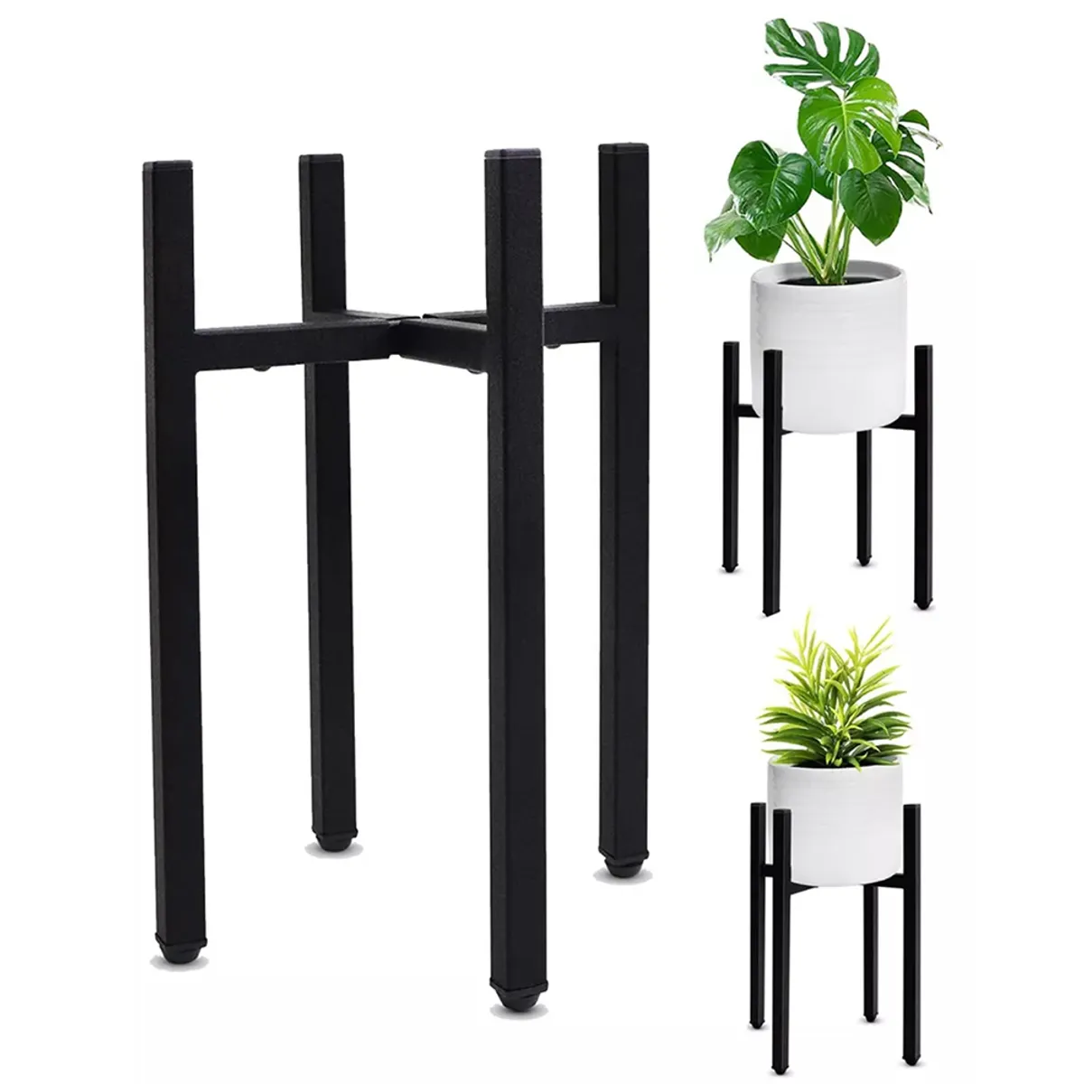 KINDA NICE - Set Organizador Pedestal Porta Macetero Desmontable Metal