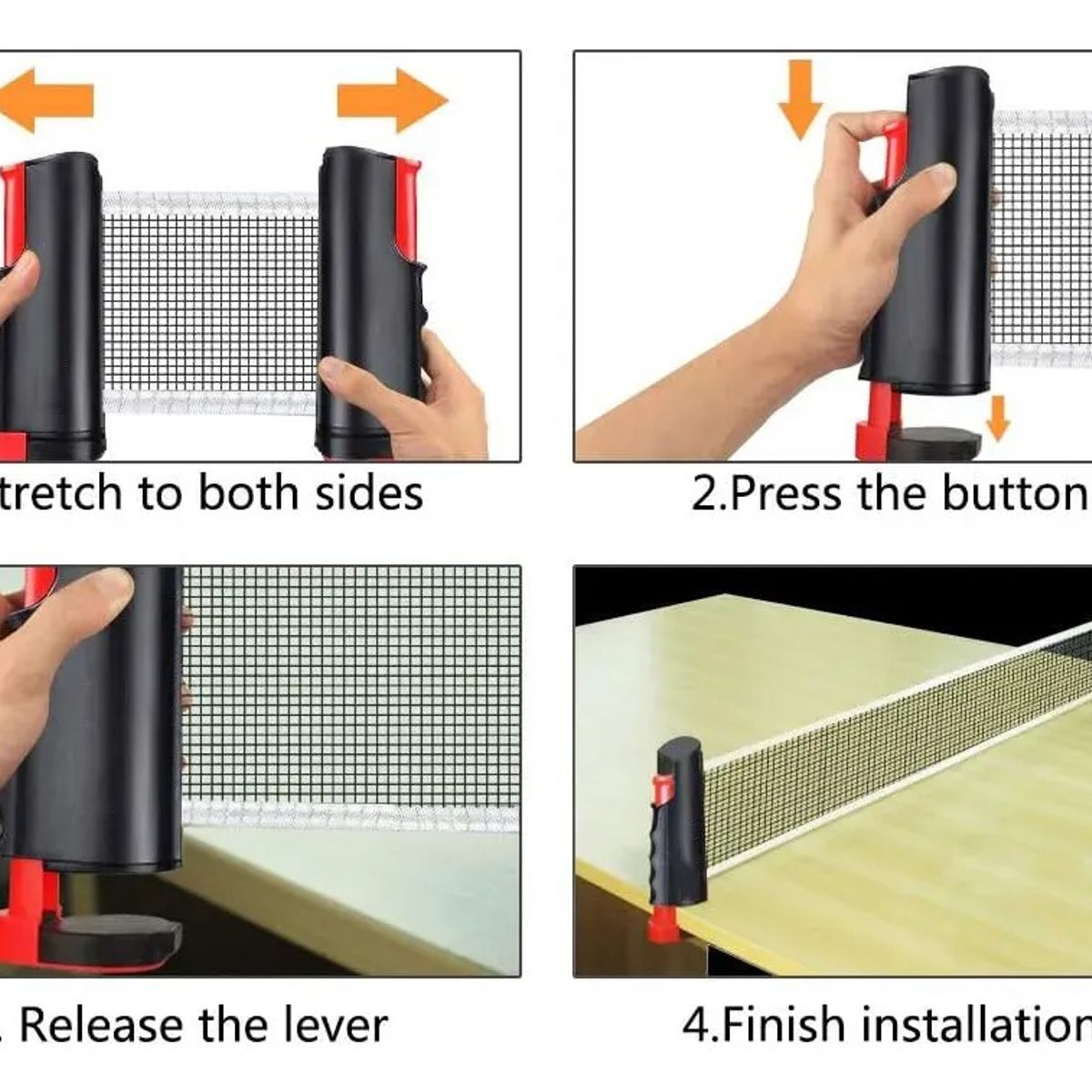 KUANGYE - Set Ping Pong Tenis Mesa 2 Paleta + 6 Pelotas + Malla