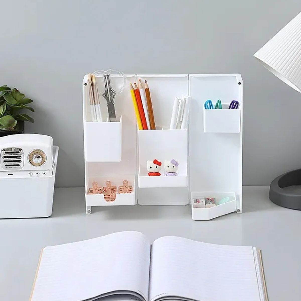 GENERICO - Organizador Plegable Portalápiz Papelería Estuche Maquillaje