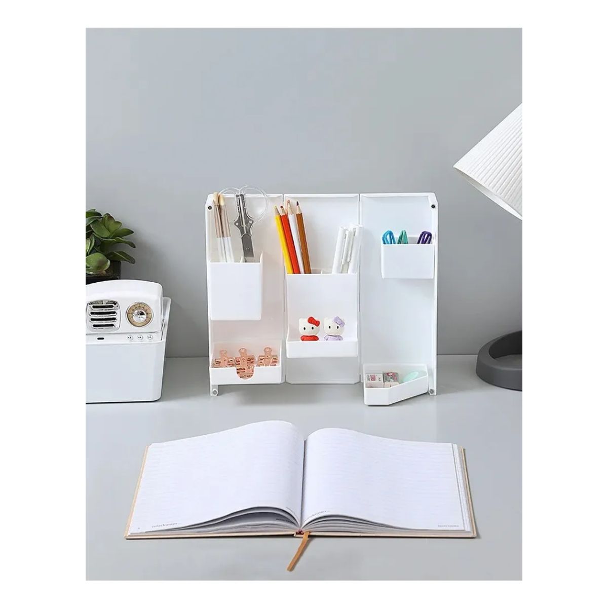GENERICO - Organizador Plegable Portalápiz Papelería Estuche Maquillaje