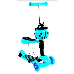 BJ HOGAR - Scooter 3 en 1 Monopatin Y Ruedas Con Luces