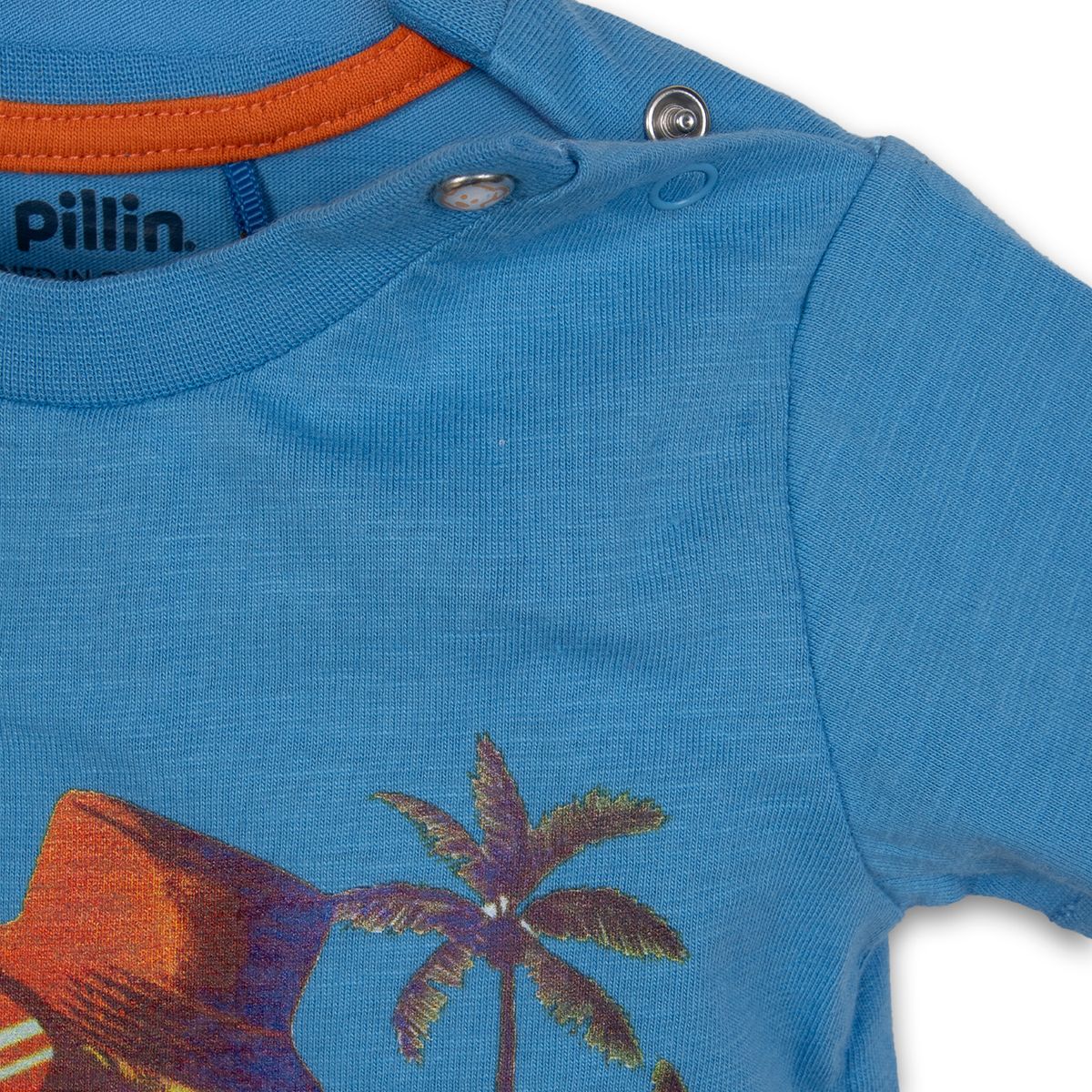 PILLIN - Polera Bebe  Azul Piedra Pillin PVC637-25AZP