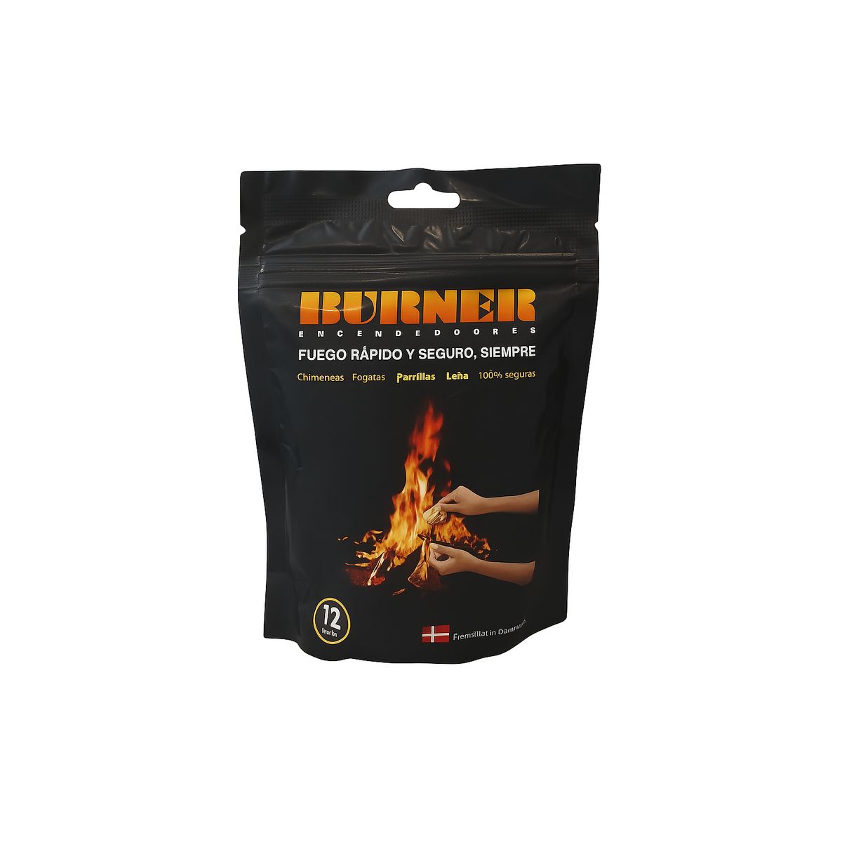 BURNER - Encendedor de Fuego para Parrilla a Carbón.  La Manera mas Rápida y Fácil de Encender tu Parrilla.  Funciona Siempre