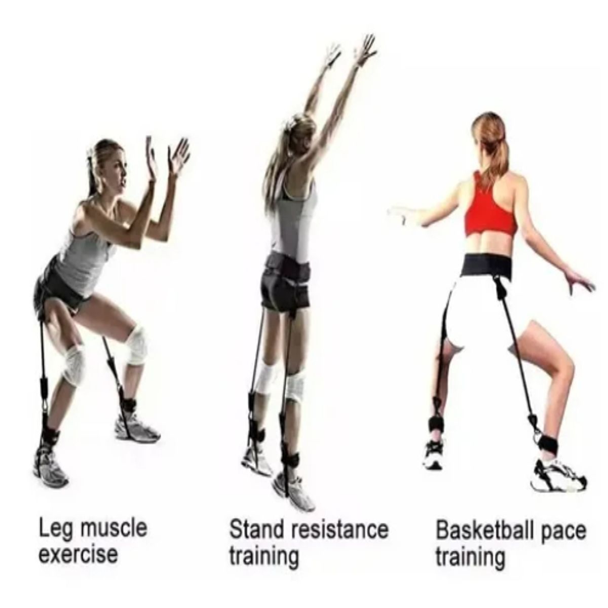 GENERICO - Set 8 Piezas Bandas Elásticos De Resistencia Multifuncional Negro