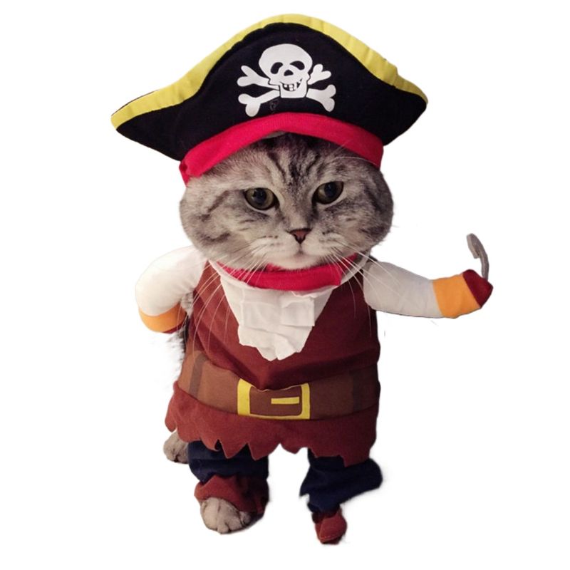 GIOIO - Disfraz Pirata Mascota Divertido Perro Gato Transformación S