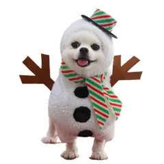 GIOIO - Disfraz Snowman Navidad Mascota Divertido Perro Gato XL
