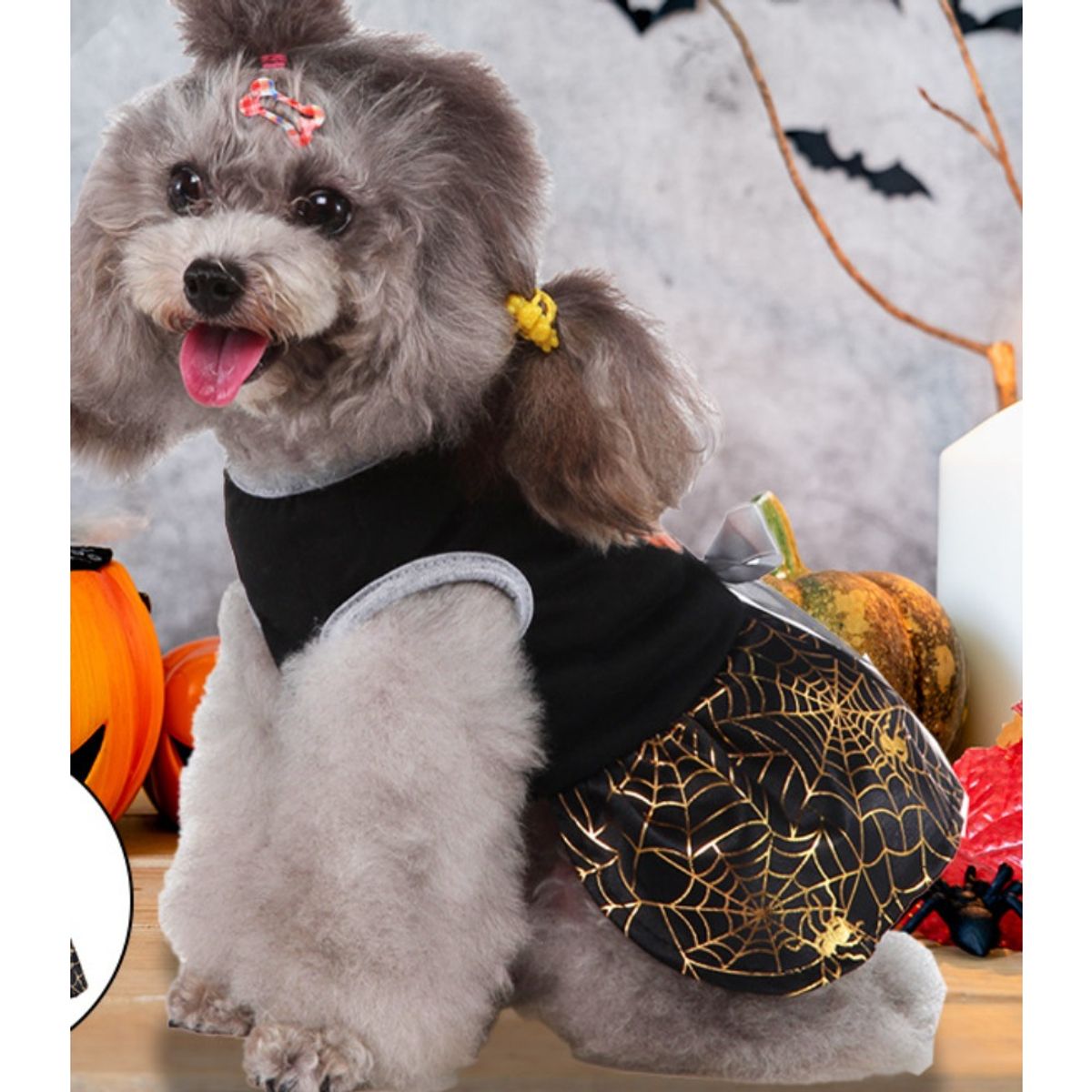 GIOIO - Vestido Halloween Perro Pequeño Disfraz Mascota Divertido M