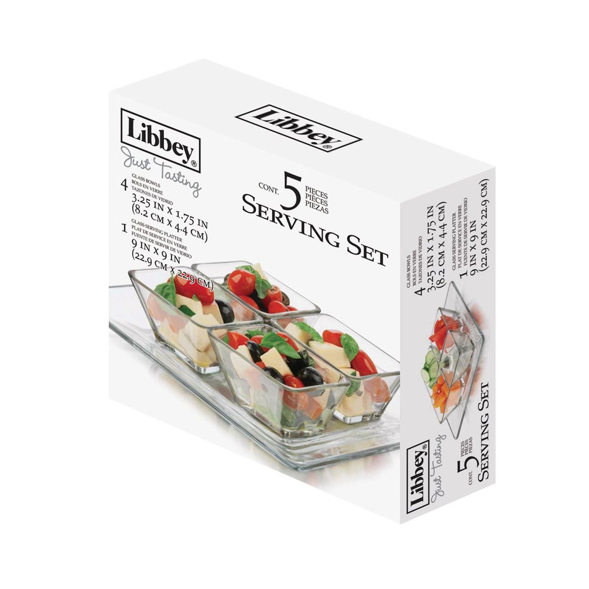 LIBBEY - JUEGO DE 5 PIEZAS APERITIVO TEMPO