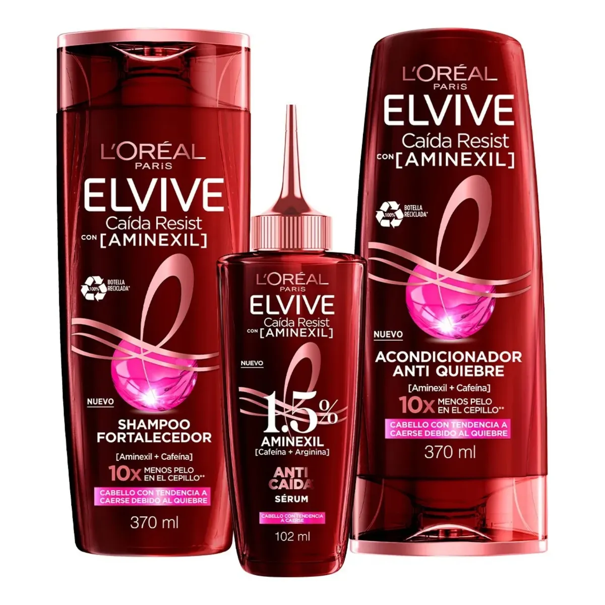 ELVIVE - Tratamiento Intensivo Anticaída con Sérum Concentrado Aminexil