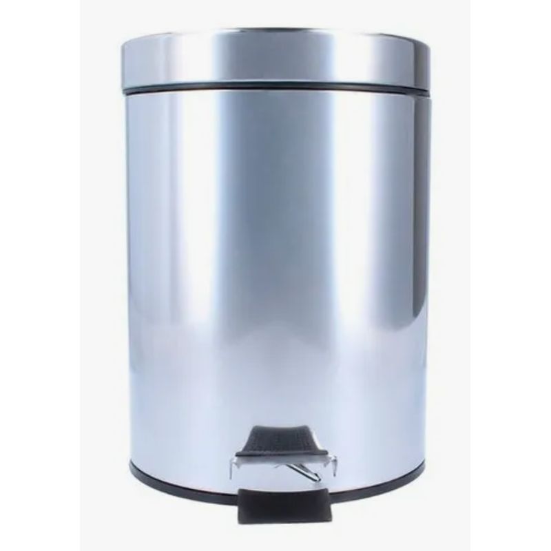 TAUMM - Basurero Papelero Pedal 12 Lts Acero Inoxidable