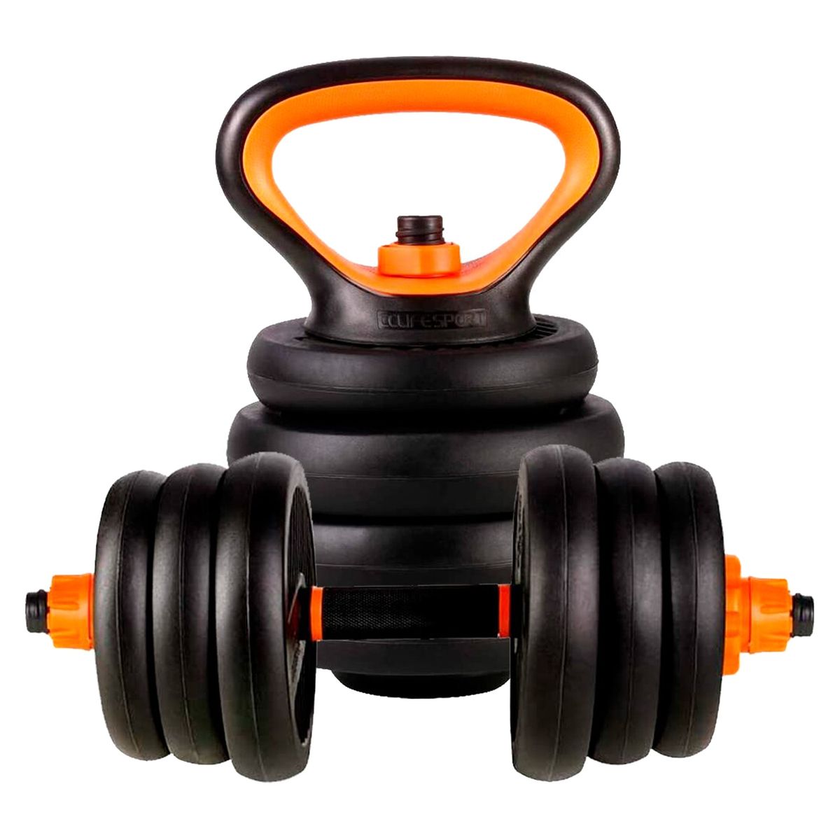 ATLETIS - Set de Pesas Ajustable 40 Kg Kettlebells Negro