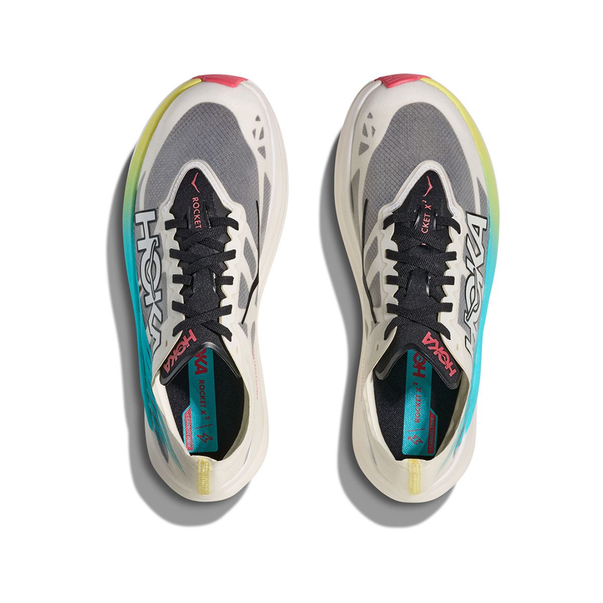 HOKA - Zapatillas Hombre Running  Hoka Rocket X2 Yuzu/Cielo Blue