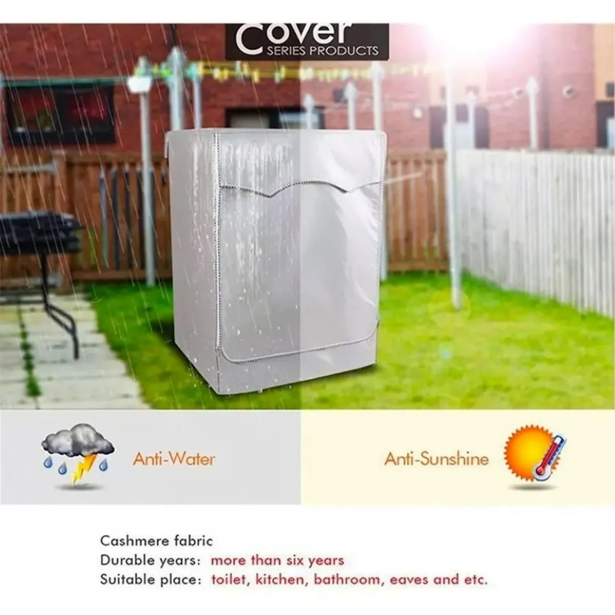 GENERICO - Funda Lavadora Y Secadora Protector Impermeable Anti-uv