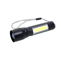 GENERICO - Linterna Led Recargable Zoom COB + XPE PM401