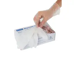 GENERICO - Guantes Vinilo Transparente Sin Polvo Mred 1000 Unidades Talla M