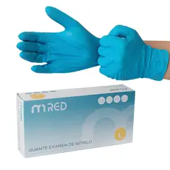 GENERICO - Guantes Nitrilo Azul Sin Polvo Mred Examinación Caja 1000 Un Talla M