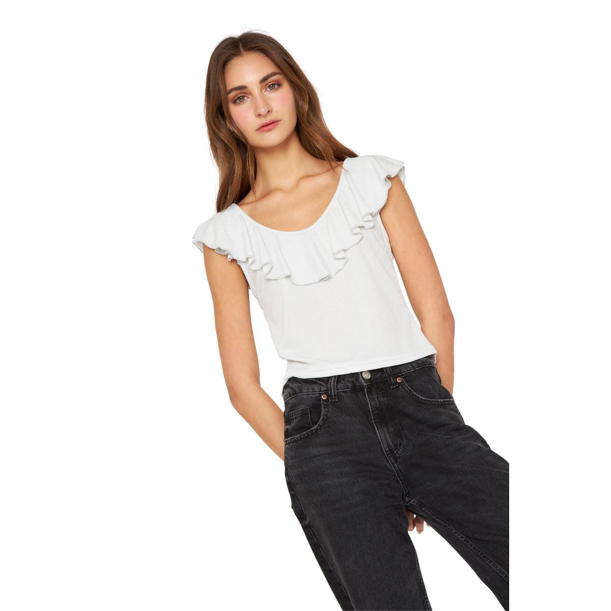 JACINTA TIENDA - Polera Olimpia bright blanca Jacinta Tienda