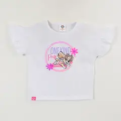 PAW PATROL - Polera Manga Corta Niña Blanco Skye One Kind Pup