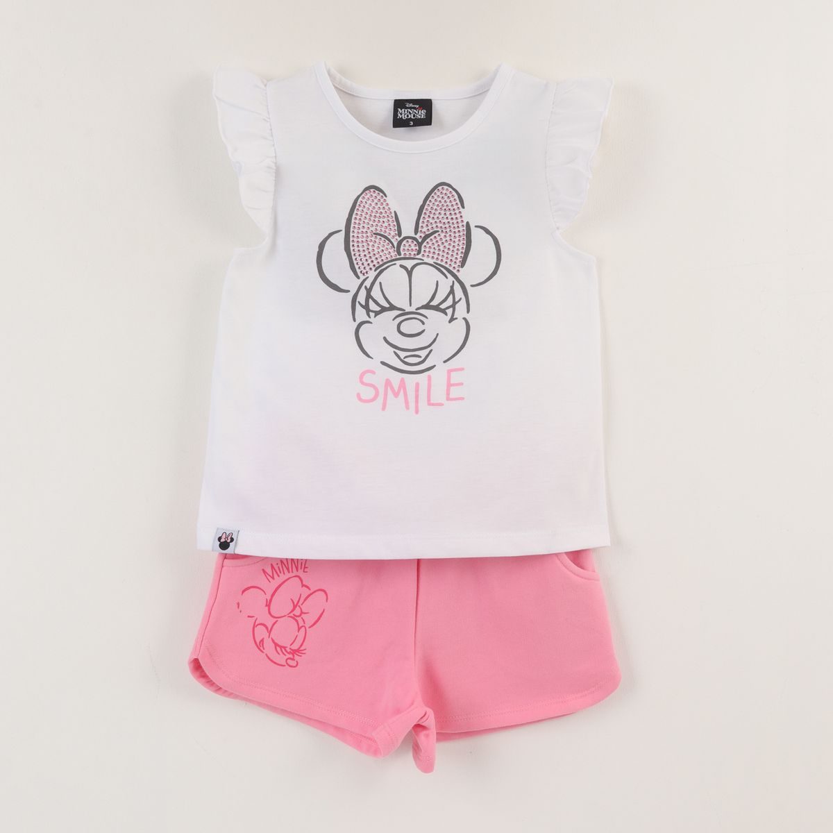 DISNEY - Conjunto Niña Blanco Minnie Smile Disney