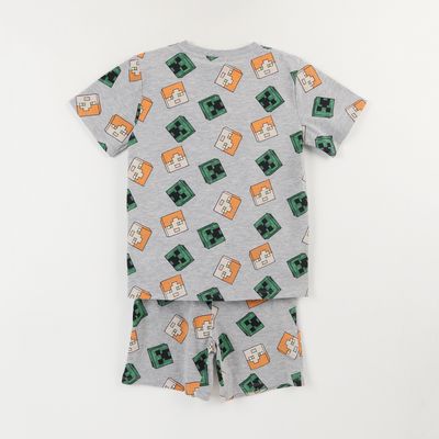 Imagen 2 del producto Pijama Corto Niño Gris Full Print Creeper Alex