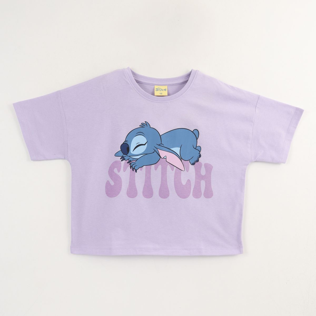DISNEY - Polera Manga Corta Niña Lila Lilo & Stitch Disney