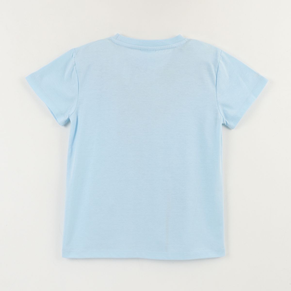 DISNEY - Polera Manga Corta Niña Celeste Elsa Frozen Disney