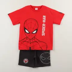 MARVEL - Conjunto Niño Rojo Cara Spiderman