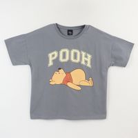 Polera Manga Corta Niña Gris Winnie The Pooh