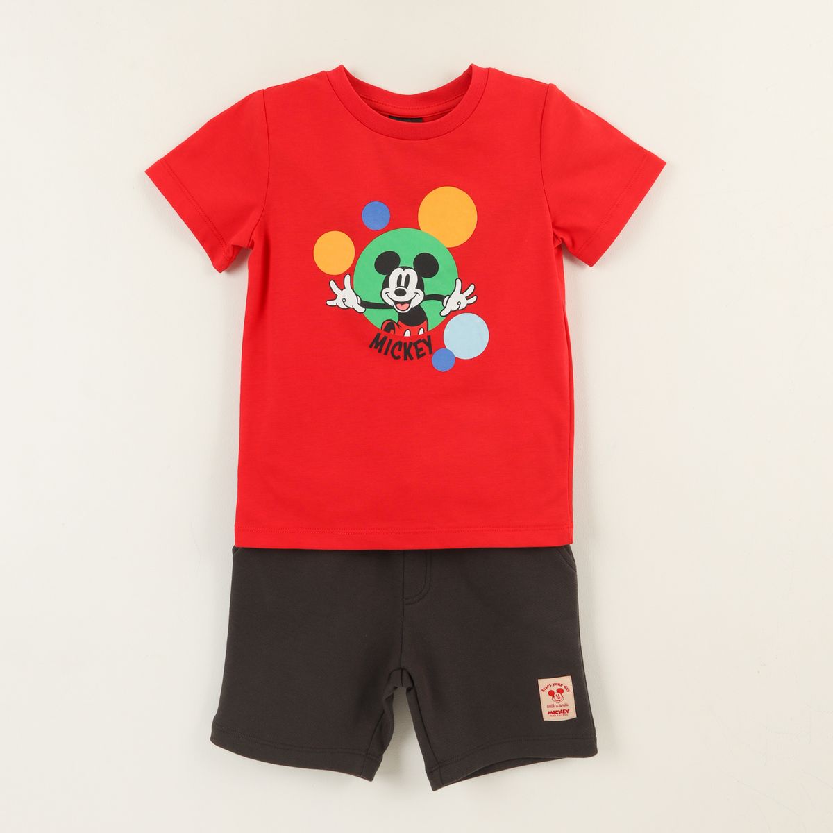 DISNEY - Conjunto Niño Rojo Mickey Bubbles Disney