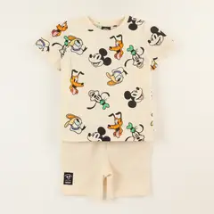 DISNEY - Conjunto Niño Beige Mickey & Friends