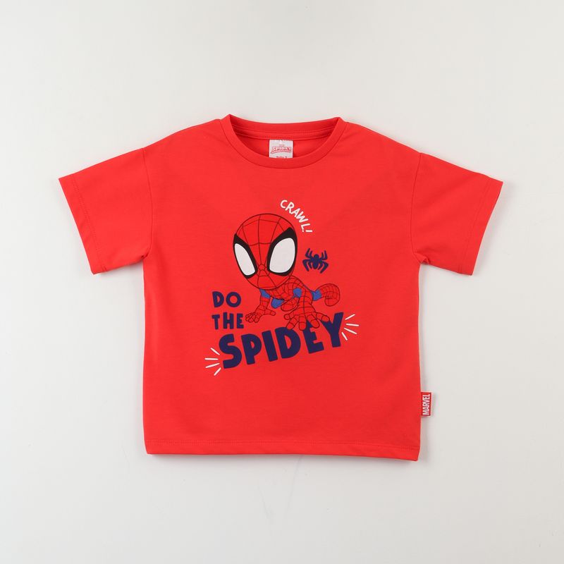 MARVEL - Polera Manga Corta Niño Rojo Do The Spidey Marvel