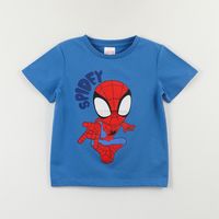 Polera Manga Corta Niño Azul Spidey Pose