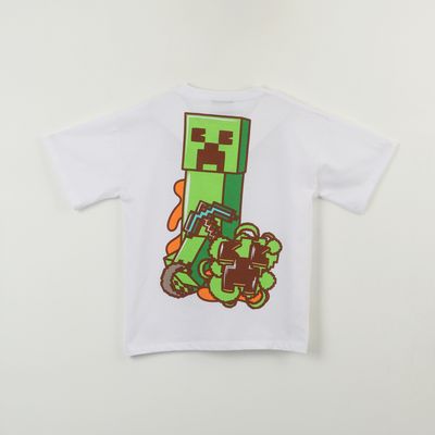 Imagen 2 del producto Polera Manga Corta Niño Blanco Back Print Creeper