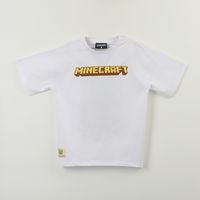 Polera Manga Corta Niño Blanco Back Print Creeper