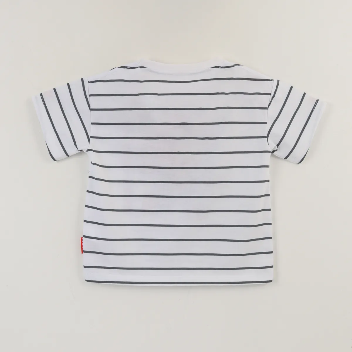 MARVEL - Polera Manga Corta Niño Blanco Rayas Spidey Marvel