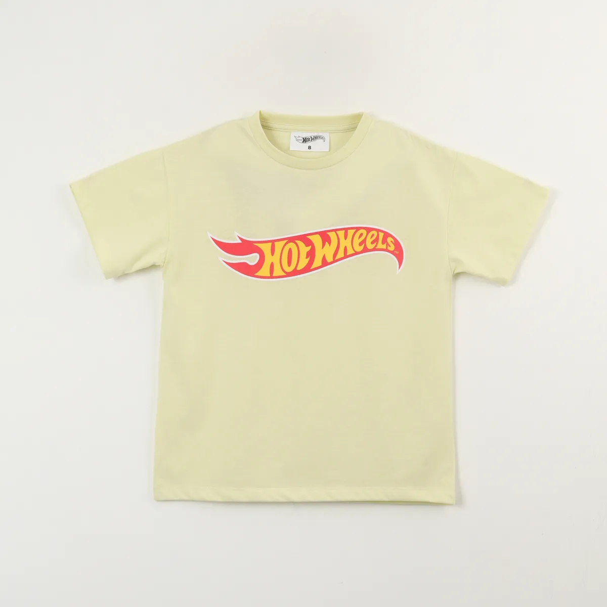 HOT WHEELS - Polera Manga Corta Niño Amarillo Logo Hot Wheels