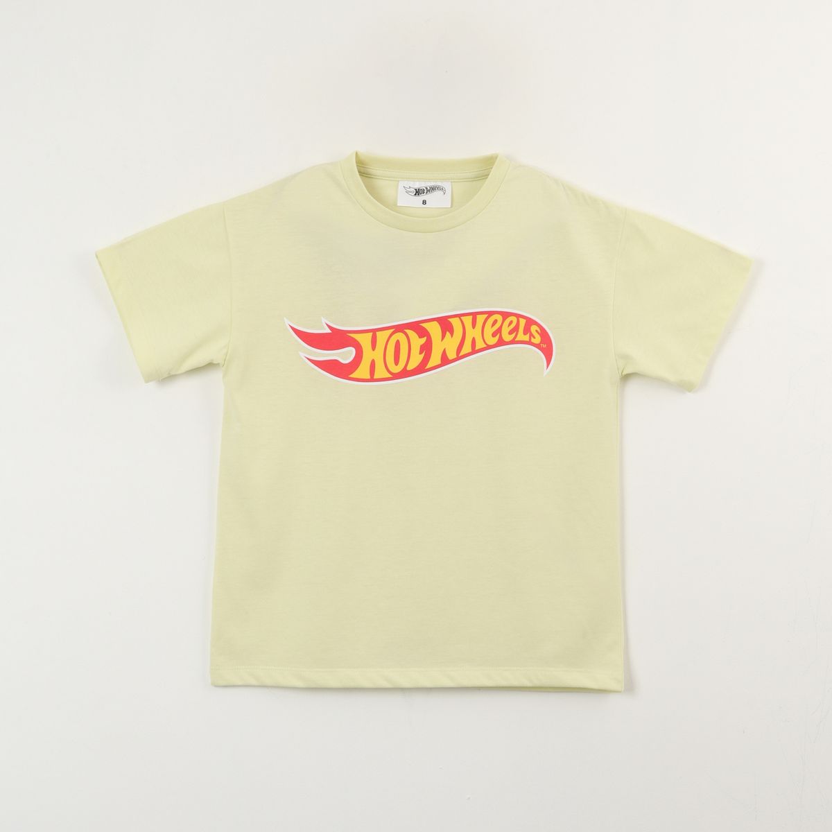 HOT WHEELS - Polera Manga Corta Niño Amarillo Logo Hot Wheels