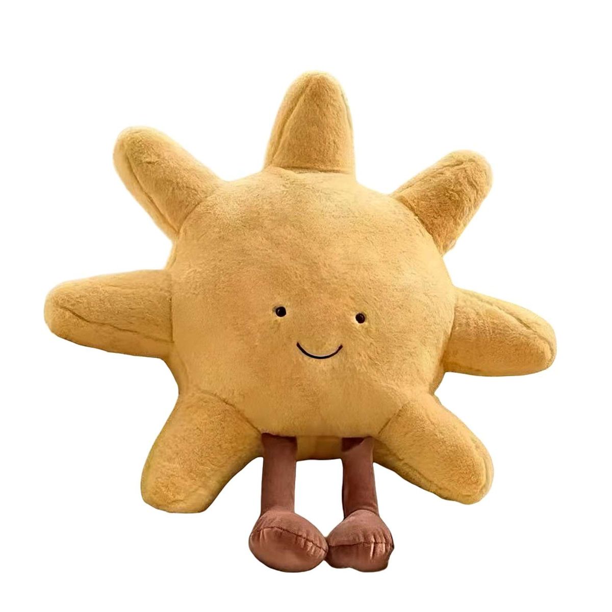 GENERICO - COJIN PELUCHE SOL AMARILLO