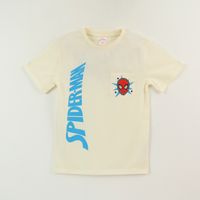 Polera Manga Corta Niño Blanco Bolsillo Spiderman