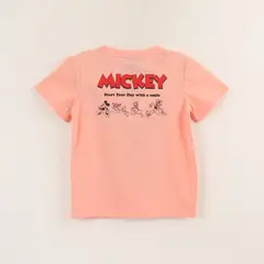 DISNEY - Polera Manga Corta Niño Damasco Back Print Mickey