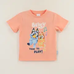 BLUEY - Polera Manga Corta Niño Damasco Bingo &