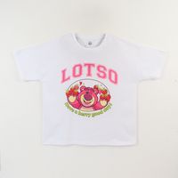 Polera Manga Corta Niña Blanco Lotso Toy Story