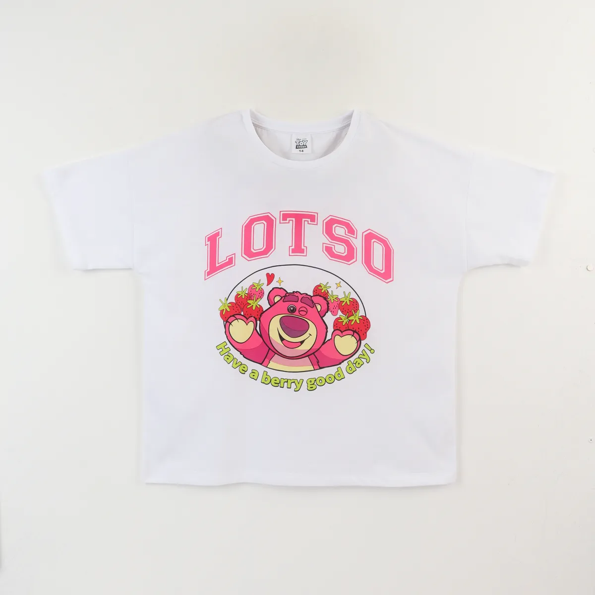 DISNEY - Polera Manga Corta Niña Blanco Lotso Toy Story Disney