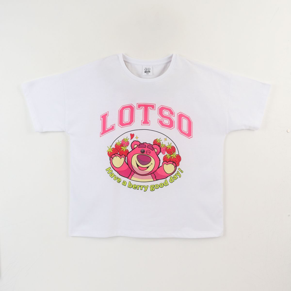 DISNEY - Polera Manga Corta Niña Blanco Lotso Toy Story Disney