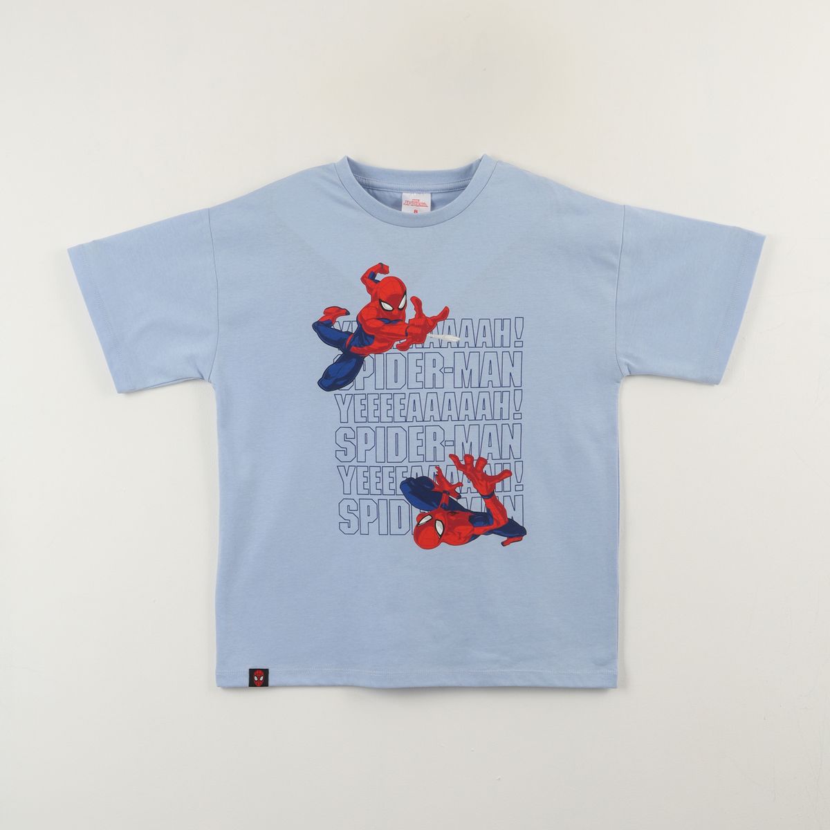 MARVEL - Polera Manga Corta Niño Azul Spiderman Jump Marvel