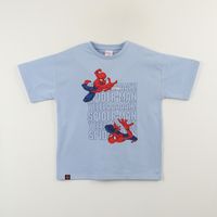Polera Manga Corta Niño Azul Spiderman Jump