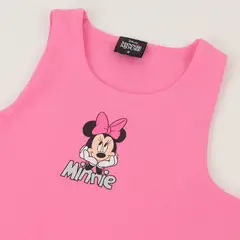 DISNEY - Polera Sin Manga Niña Rosado Minnie Mouse
