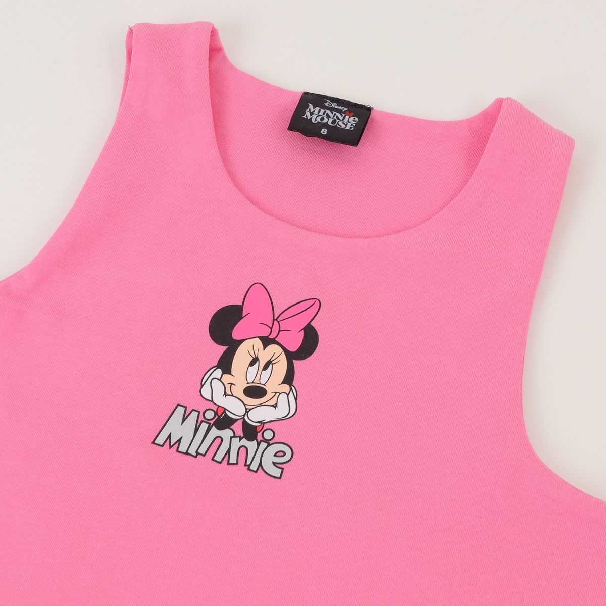 DISNEY - Polera Sin Manga Niña Rosado Minnie Mouse Disney