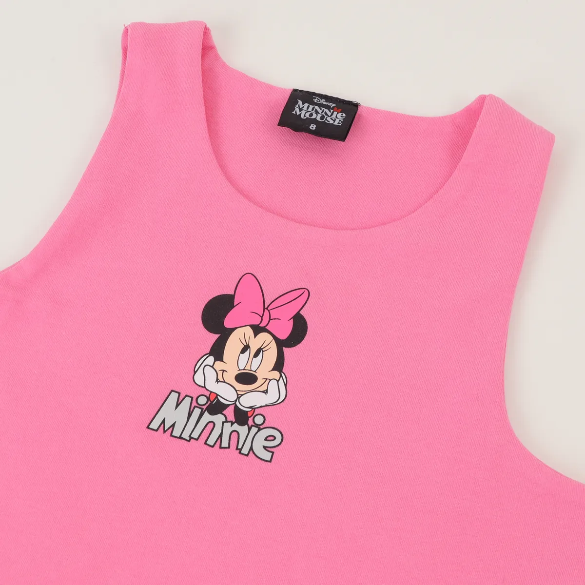 DISNEY - Polera Sin Manga Niña Rosado Minnie Mouse Disney