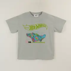 HOT WHEELS - Polera Manga Corta Niño Gris Logo